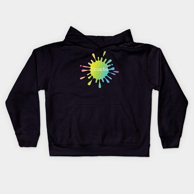 Create | Paint Splatter Kids Hoodie by jverdi28